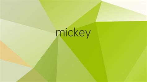 mickey mouse是什么意思 mickey mouse的中文翻译、读音、例句-一站翻译