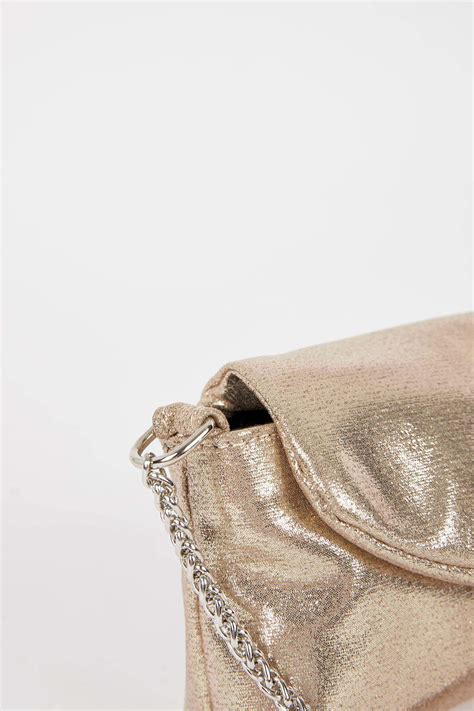 Gold WOMEN Women Faux Leather Crossbody Bag 2779657 | DeFacto