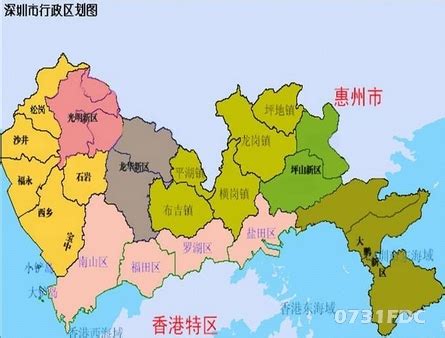 深圳区域图图片