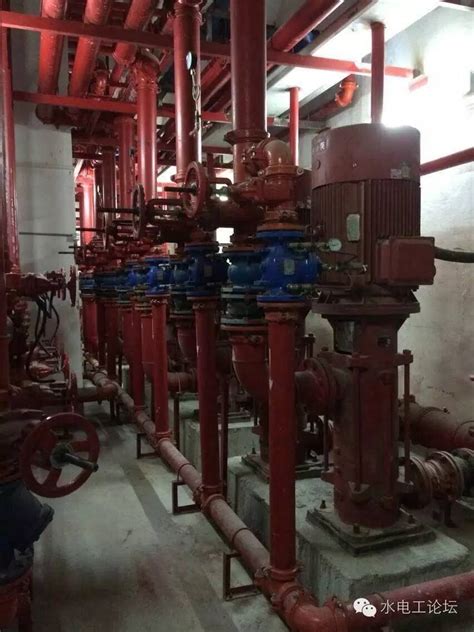 某工程消防泵房给排水设计cad图_独立泵房及机房图_土木在线