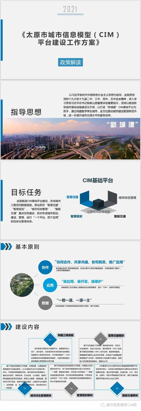 《太原市城市信息模型(CIM)平台建设工作方案》印发-城市信息模型CIM网