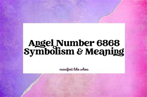 6868 Angel Number: What It Means For You & Your Life