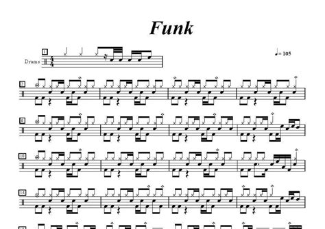 funk《funk》鼓谱 - 架子鼓谱 - 琴魂网
