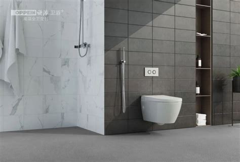 欧派卫浴图片OP-W7161GR 墙排式智能坐便器效果图-卫浴网