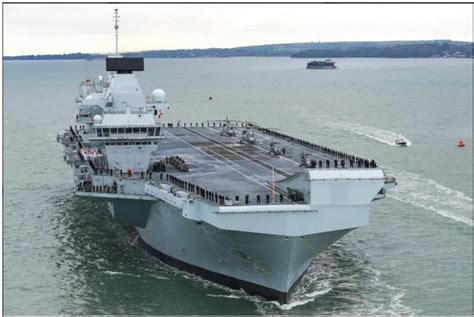国宝级航母首抵英国第一军港 架势十足引燃民众热情|航母|伊丽莎白|女王_新浪新闻