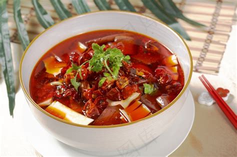 砂锅毛血旺,中国菜系,食品餐饮,摄影素材,汇图网www.huitu.com