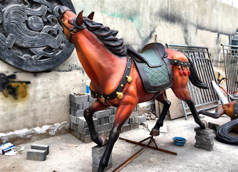 渭南军事博物馆战马玻璃钢雕塑制作|纯艺术|雕塑|西安十方彩绘雕塑 - 原创作品 - 站酷 (ZCOOL)