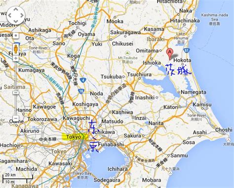 日本茨城县地图图片