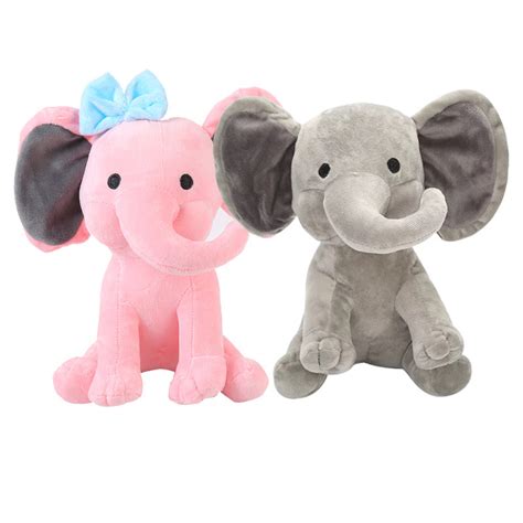 大象公仔毛绒玩具睡觉枕头儿童生日礼物小象毛绒玩具送女生礼物-阿里巴巴