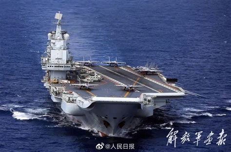 中国的航母战斗群!辽宁号训练霸气正面照曝光-北京时间