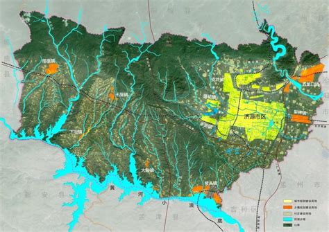 济源市地图图片