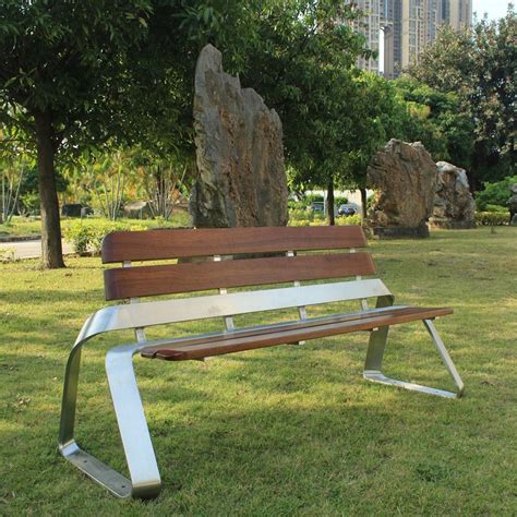 不锈钢靠背公园椅，塑木公园椅厂家，户外石材公园椅子定做，铁艺公园椅子厂家 - 全球塑胶网