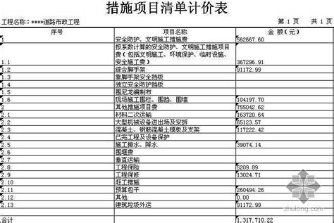 广州某道路市政工程清单报价书-清单定额造价信息-筑龙工程造价论坛