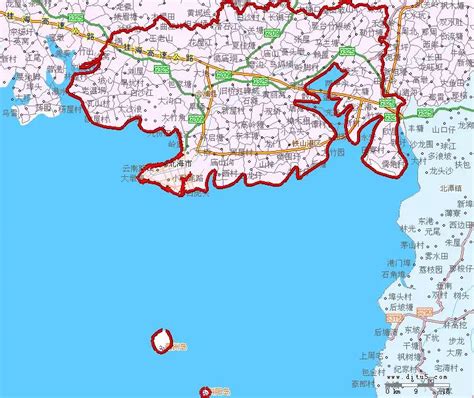 北海市地图 - 北海市卫星地图 - 北海市高清航拍地图 - 便民查询网地图