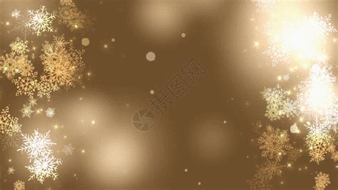 金色雪花背景gif动图图片-正版gif素材401410784-摄图网