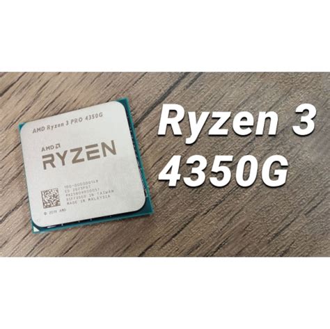 AMD Ryzen 3 PRO 4350G Processor 7nm 3.8Ghz 4 cores 8 Threads Processor 100-100000148MPK Tray ...