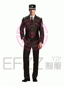 中餐服务员制服215_原创制服设计，职业装设计