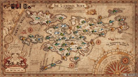 皇家骑士团命运之轮全世界地图及中英日地名对照-k73游戏之家