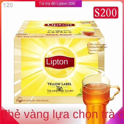 【hàng mới】Trà đen Lipton Túi chanh vàng Thương hiệu được lựa chọn sữa ...