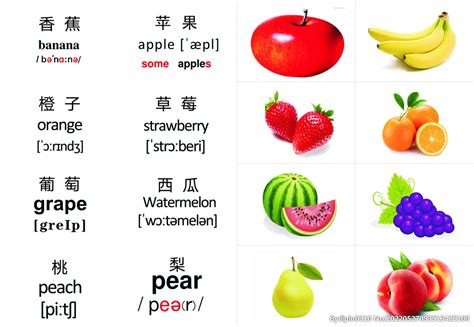 简单水果英语单词视频,水果的英文单词怎么读包括其他水果 - 英语复习网