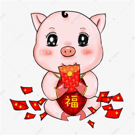 2019年恭喜发财猪宝宝素材图片免费下载-千库网