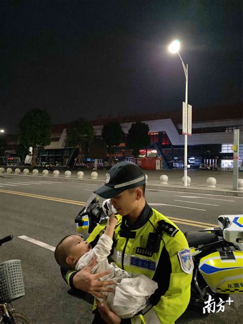 视频|中秋之夜，男婴被弃东莞火车站，铁骑队员当起临时奶爸_南方plus_南方+