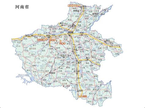 河南省政区图图片