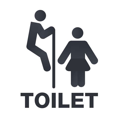 矢量厕所标志图片-创意矢量红色简约的厕所标志设计素材-高清图片-摄影照片-寻图免费打包下载