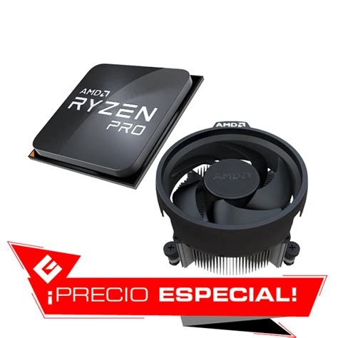 Procesador AMD Ryzen 3 PRO 4350G, 4 Cores, 8 Threads, Radeon Vega 6 Graphics, 3.8Ghz Base, 4 ...