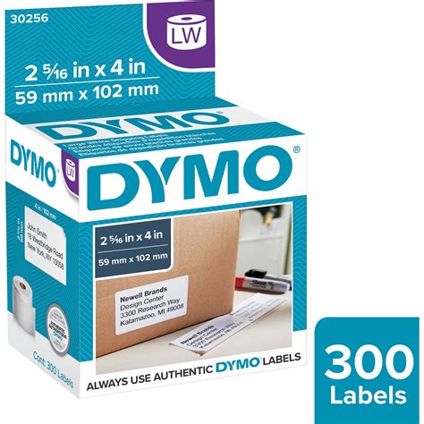 Dymo 30256 White Shipping Labels (2-5/16 x 4") 30256 B&H Photo