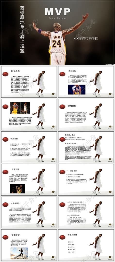 篮球运动基础知识PPT模板-椰子办公