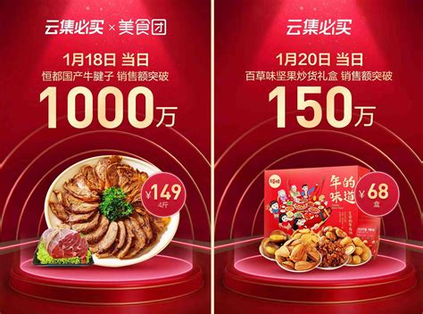 YUNJI - 2021全国网上年货节开启，云集美食团单品单日销售破千万元