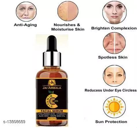 Jai Ambala Vitamin C Facial Serum enriched with Hyaluronic Acid For ...