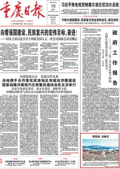 重庆日报头版聚焦果园港运输忙-果园港国家物流枢纽-