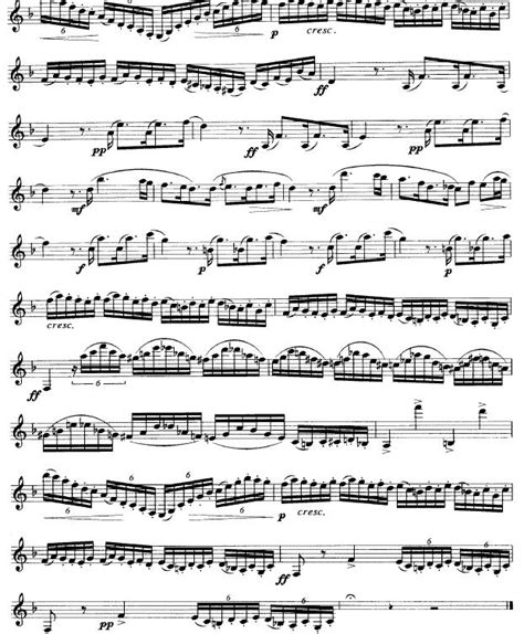 黑管练习曲第六首_其他曲谱_搜谱网