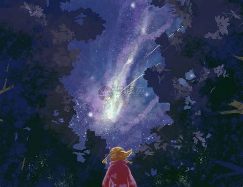 仰望星空图片