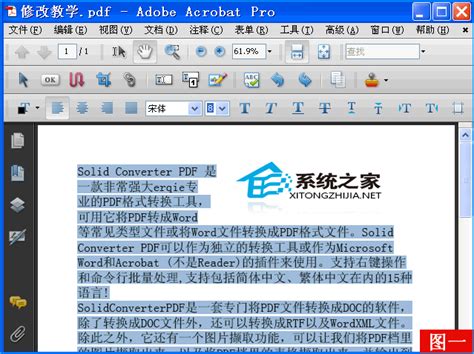 PDF文件怎么修改文字？PDF文件修改图片内容的方法 - 系统之家