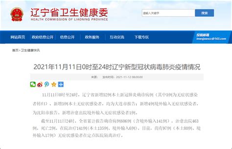 辽宁省昨日新增52例本土确诊病例、5例本土无症状感染者