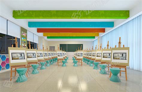 郑州学校美术室装修-美术室设计营造空间灵感氛围_郑州校园文化建设-站酷ZCOOL