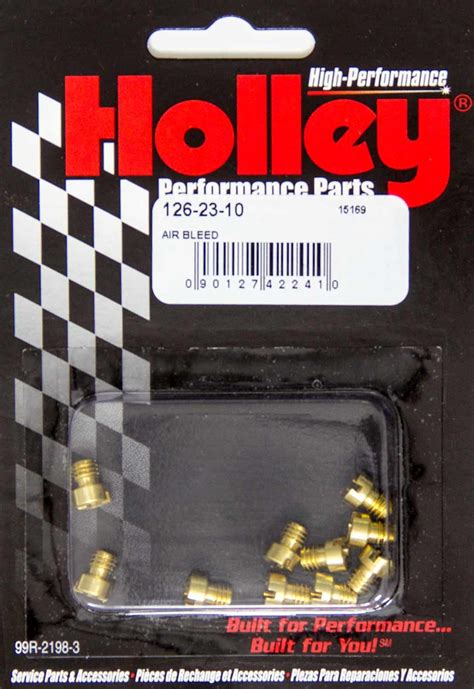 Holley 36-240 - Carburetor Air Bleed, Numbers 23-78, Brass,