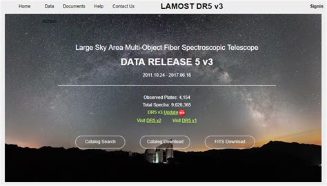 LAMOST DR6数据集向全世界公开发布 | LAMOST