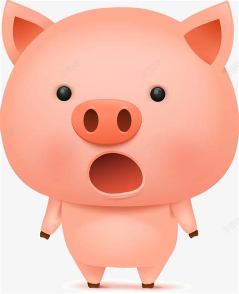 可爱红色小猪png图片免费下载-素材7miejWPVg-新图网