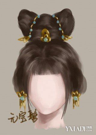 古风中发扎发图片女生头像