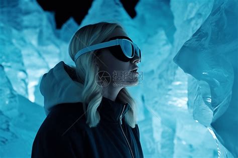 冰山里的女人图片素材-正版创意图片600086052-摄图网