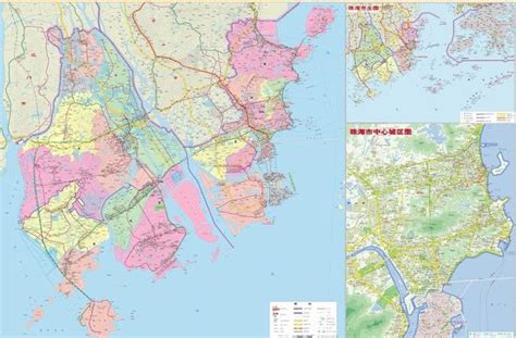 珠海市区最新地图,珠海可放大,珠海市(第6页)_大山谷图库