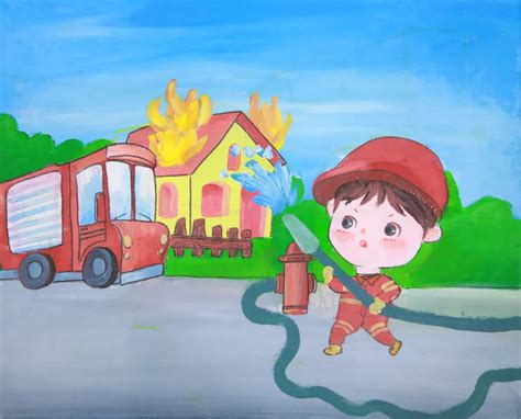消防绘画图片 _排行榜大全