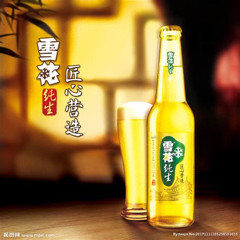 雪花纯生啤酒设计图__海报设计_广告设计_设计图库_昵图网nipic.com