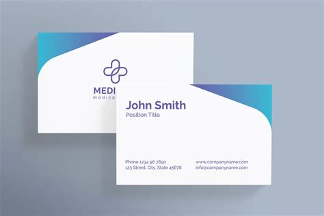 私人诊所/医院名片设计模板 Medical Clinic Business Card - 大洋岛素材