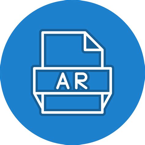 Ar File Format Icon 15824091 Vector Art at Vecteezy