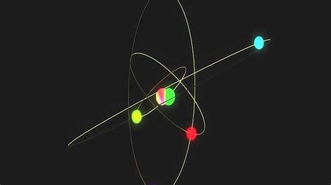 模拟原子核内部电子运动动画